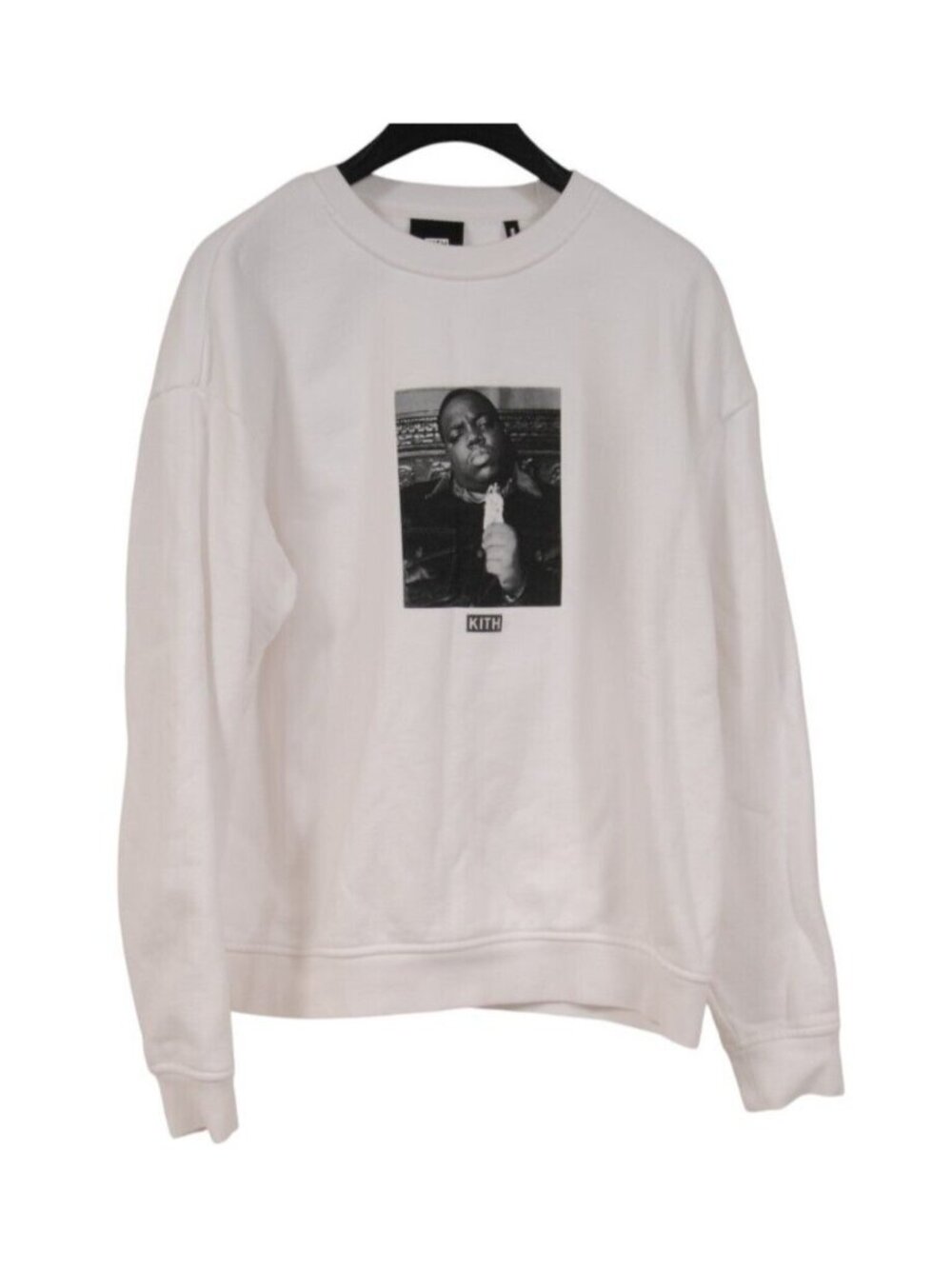 Kith Men The Notorious B.I.G. Mo Problems Sweatshirt Size Medium White Cotton